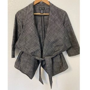 Gray Blazer Cape Style